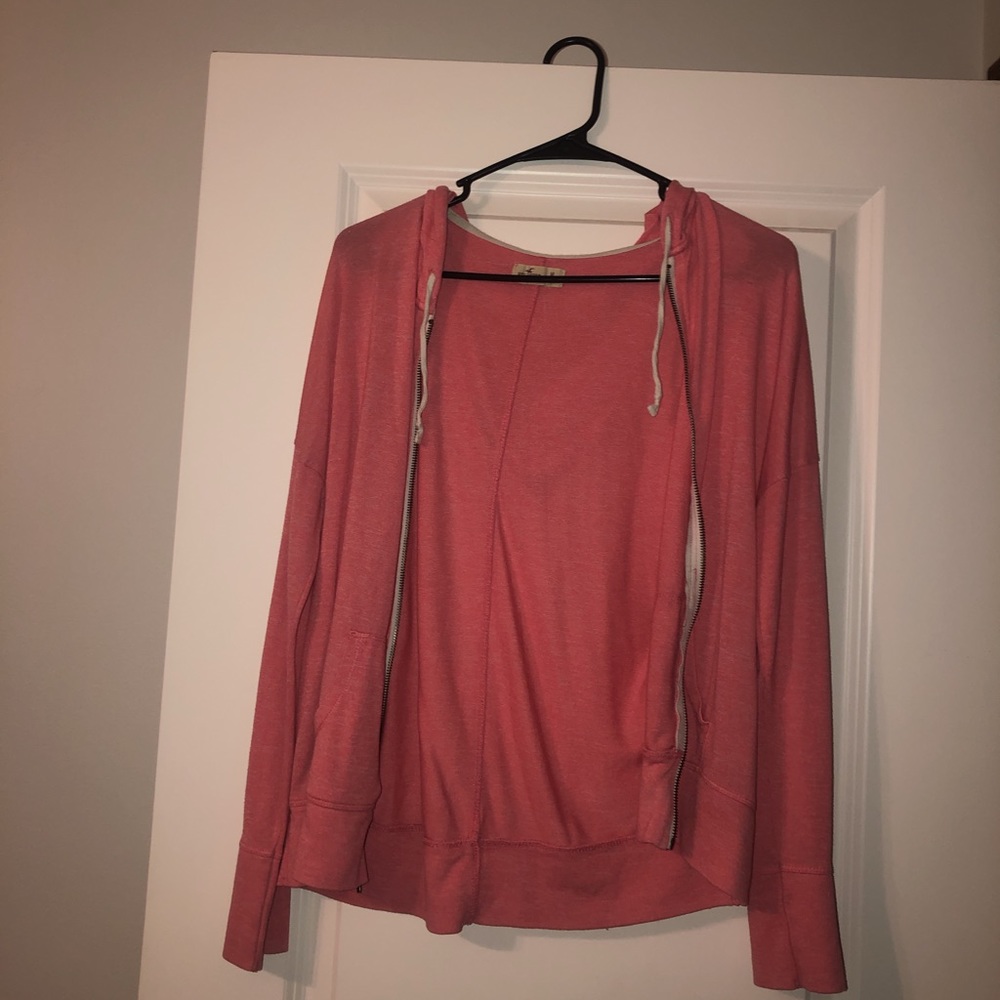 Pink hollister jacket